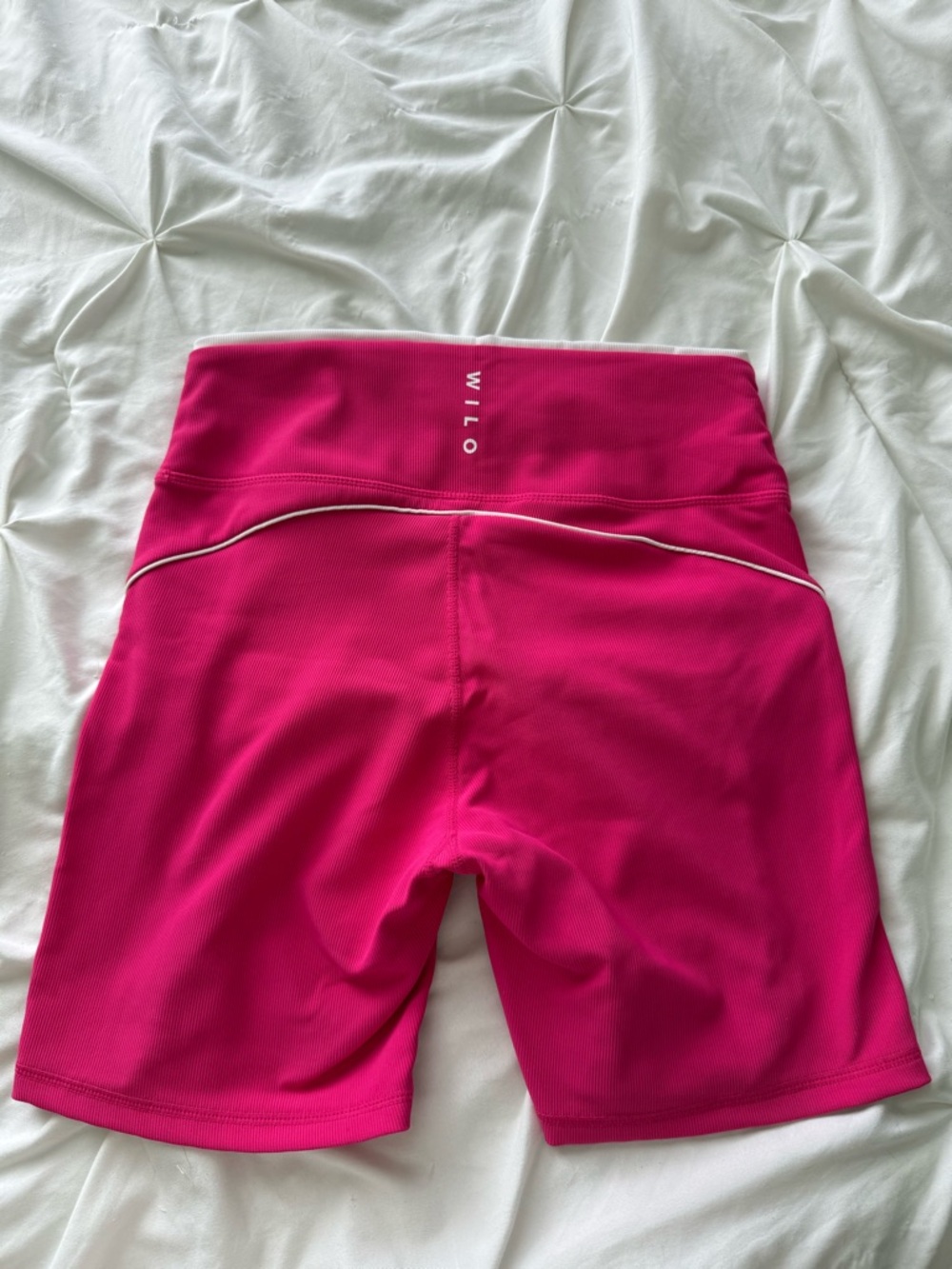 Wilo Women's Hot Pink Athletic Bike Shorts - Picture 5 of 6